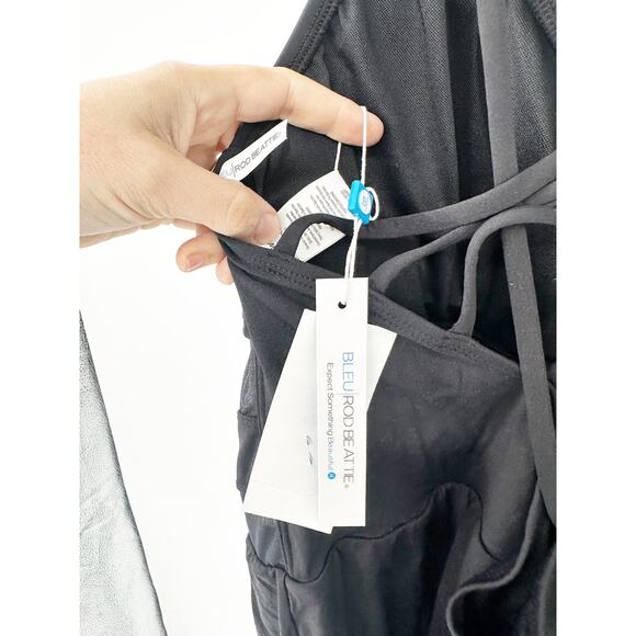 Bleu Rod Beattie Plus Size Don't Mesh With Me Cross Back Swim Dress 18W NEW - Picture 7 of 10